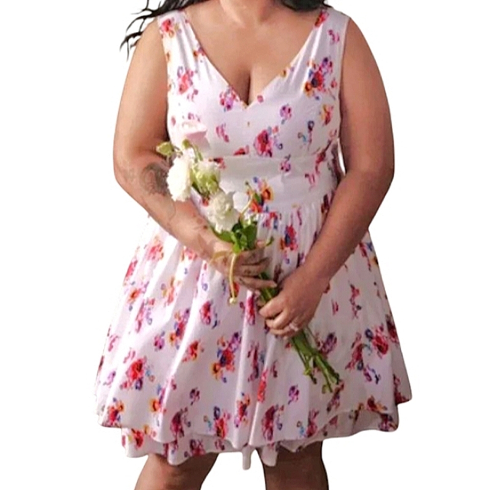 Prabal Gurung Floral Sleeveless Midi Dress - Picture 2 of 6
